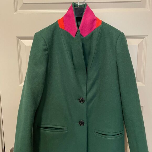 Green Rachel Zoe Wool Blend Coat, size 8 - Picture 7 of 10